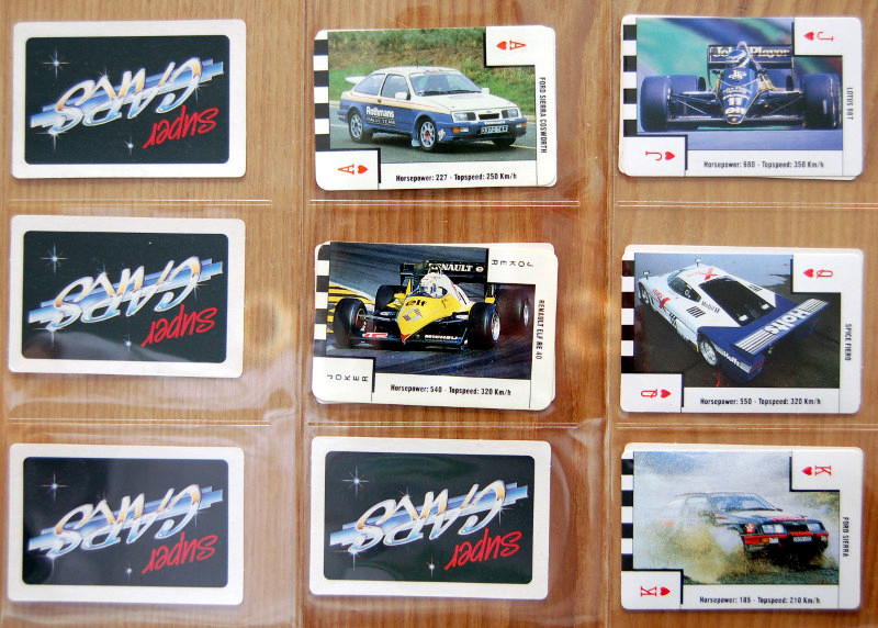 Gallery Super Cars cards gum inserts museum of collections